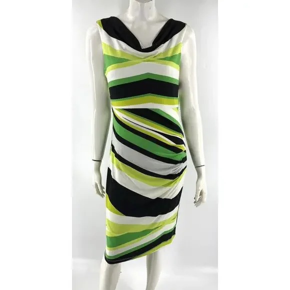 Tribal | Dresses | Tribal Sheath Dress Size Medium Green Black White Striped Cowl Neck Stretch Knit | Poshmark Tribal | Dresses | Tribal Sheath Dress Size Medium Green Black White Striped Cowl Neck Stretch Knit | Poshmark